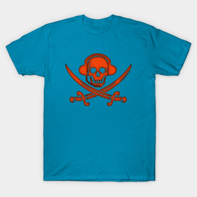 Pirate Gamer Skull T-Shirt by whatwemade